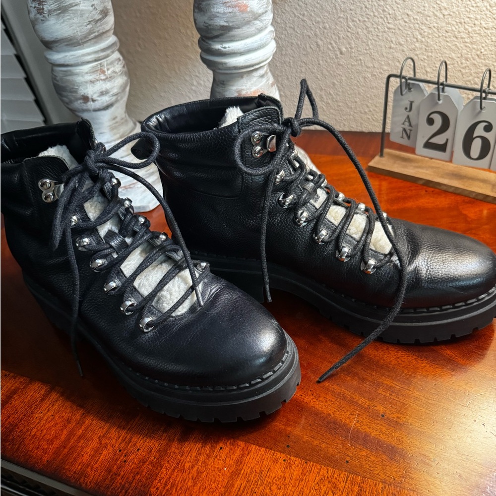 Marc Fisher Black Textured Sole